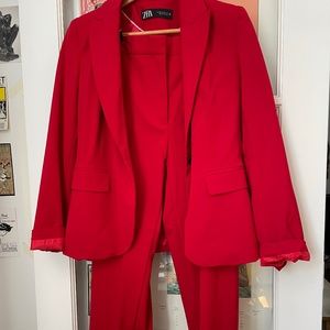 Red Zara Suit - New